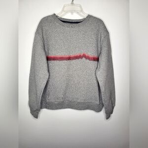 Patagonia Womens Sz Sm Ridge Rise Stripe Uprisal Sweatshirt Gravel Recyc…